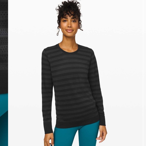 lululemon athletica Tops - Lululemon Breeze By Long Sleeve *Stripe
Black / Deep Coal